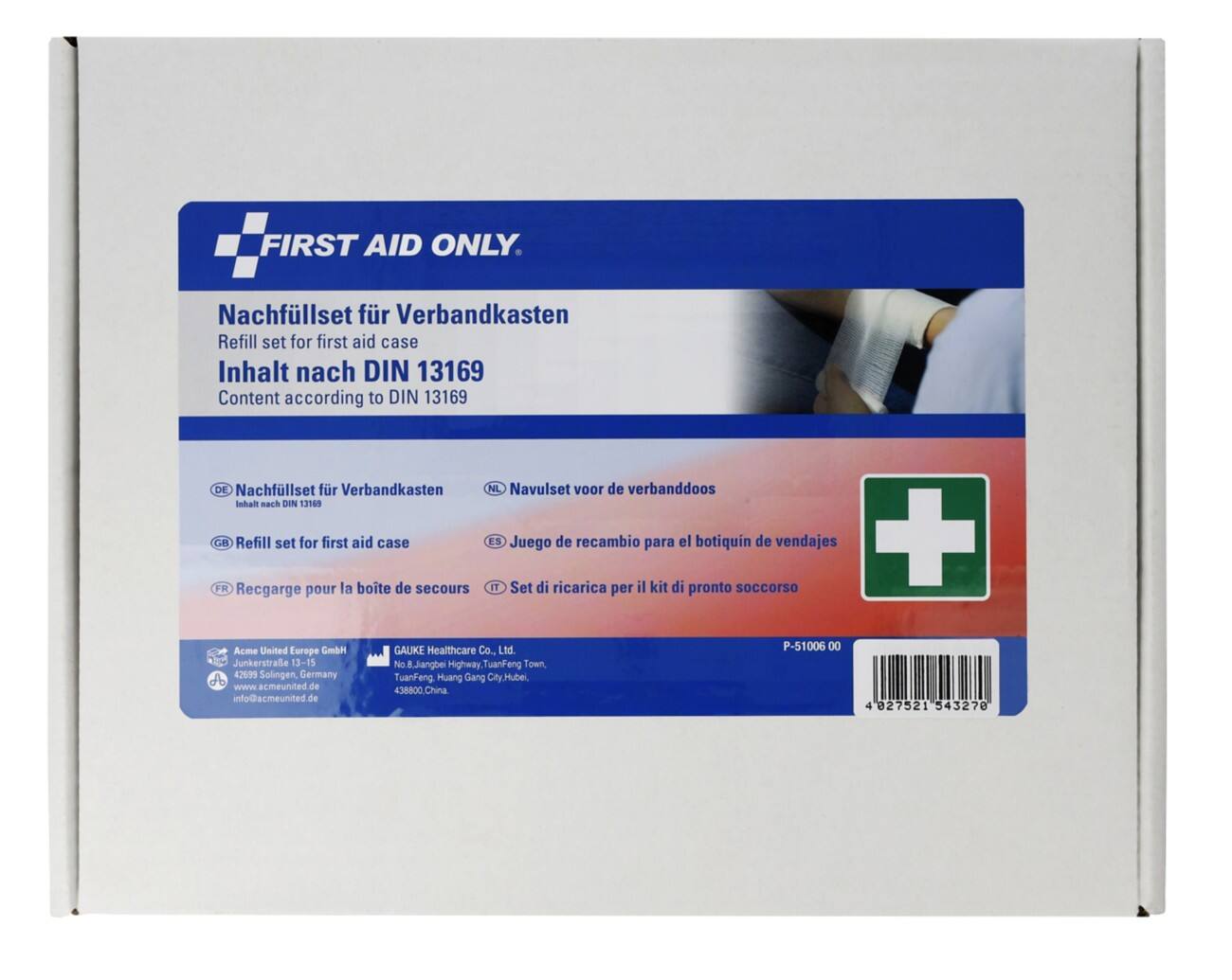 EHBO-set navulling ‘First Aid Only’ volgens DIN 13169