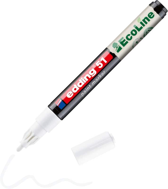 edding EcoLine 51 Permanent Lakmarker Wit