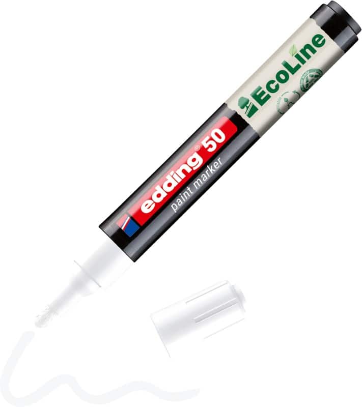 edding EcoLine 50 Permanent Lakmarker Wit