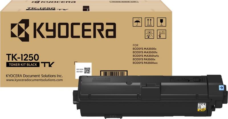 Kyocera TK-1250 Origineel Tonercartridge Zwart