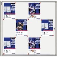 Franken Valueline 12 x A4 Vergrendelbaar notitiebord Wandmontage Zilver Niet-klevend 960 mm (B) x 980 mm (H)