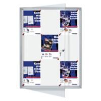 Franken Valueline 9 x A4 Vergrendelbaar notitiebord Wandmontage Zilver Niet-klevend 730 mm (B) x 980 mm (H)