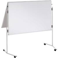 Franken Premiumline Vouwbaar whiteboard Vrijstaand Niet-magnetisch Melamine Dubbel 1280 mm (B) x 1950 mm (H)