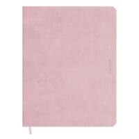 de KEMPEN Schrijfblok A5 Gelinieerd Gebonden Zijgebonden Zachte kaft Roze 192 Pagina's