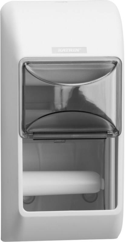 KATRIN KAT92384 Toiletroldispenser ABS (Acrylonitril Butadieen Styreen), PC (Polycarbonaat), POM (Polyoxymethyleen) Wit