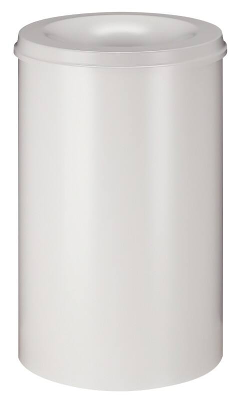 V-PART Brandveilige prullenbak 110 L Wit Metaal
