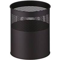 V-PART Papierbak 15 L Zwart Metaal