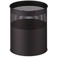 V-PART Papierbak 30 L Zwart Metaal