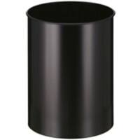 V-PART Papierbak 30 L Zwart Metaal
