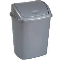 V-PART Prullenbak 15 L Grijs Kunststof