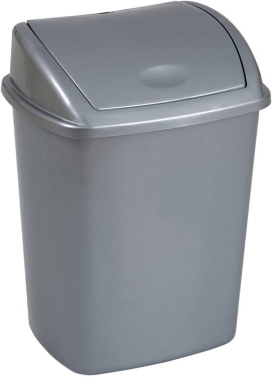 V-PART Prullenbak 26 L Grijs Kunststof
