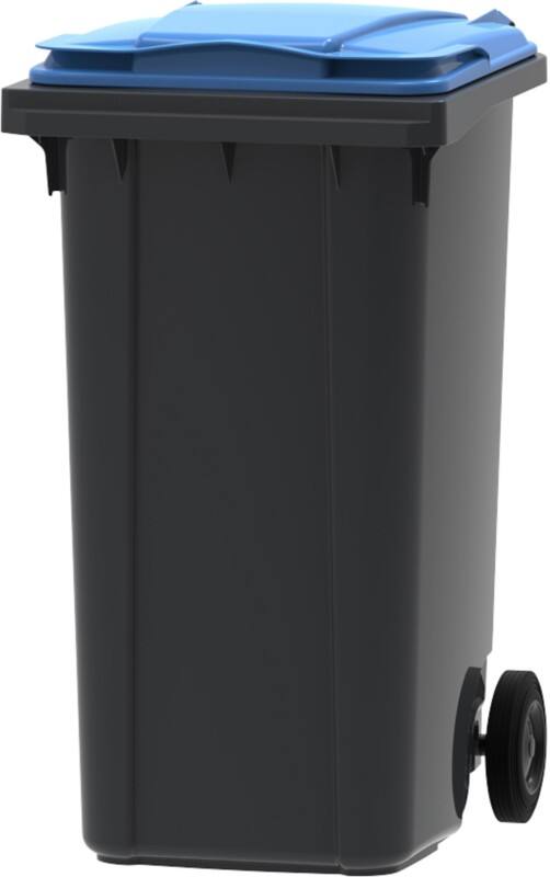 Afvalcontainer 240 L Blauw, grijs Kunststof