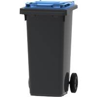Afvalcontainer 120 L Blauw, grijs Kunststof
