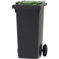 Afvalcontainer 120 L Grijs, groen Kunststof