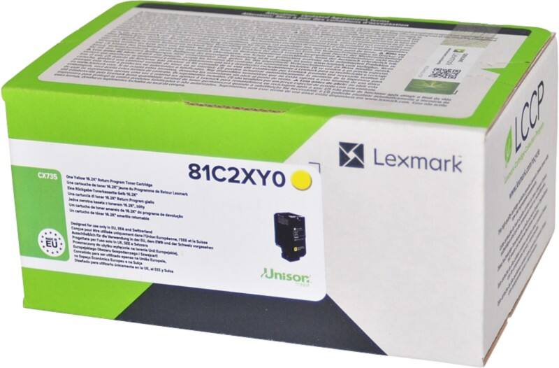 Lexmark Origineel Tonercartridge 81C2XY0 Geel