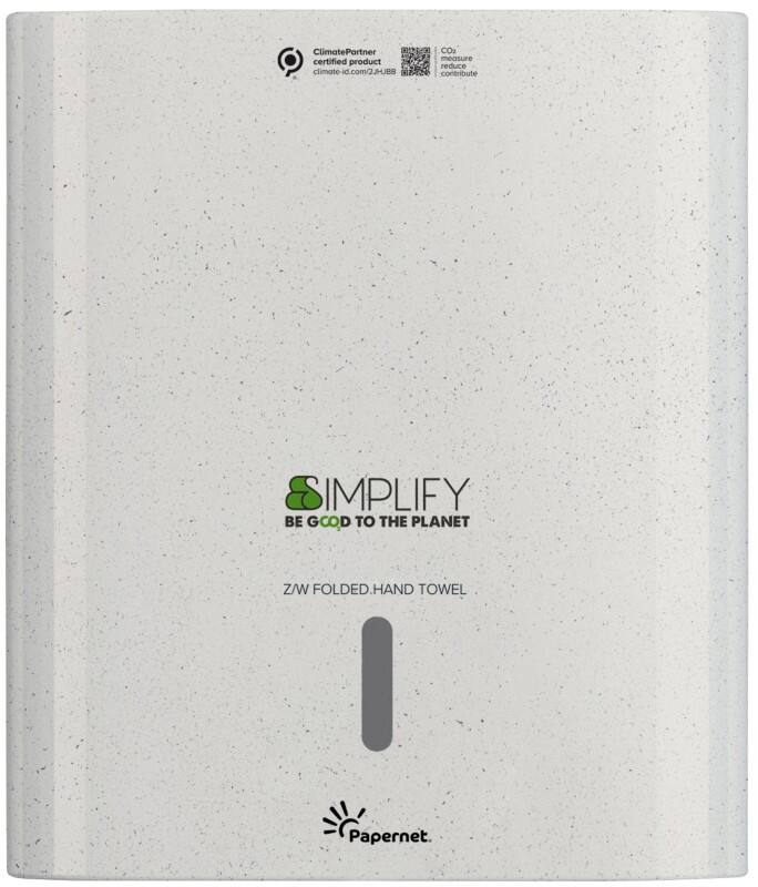 Papernet Simplify Z/W-vouw Dispenser voor papieren handdoeken 421336 Wit Hout