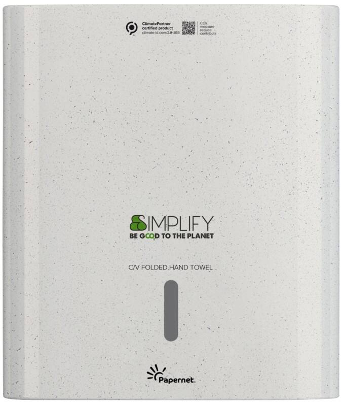 Papernet Simplify C/V-vouw Dispenser voor papieren handdoeken 421337 Wit Hout