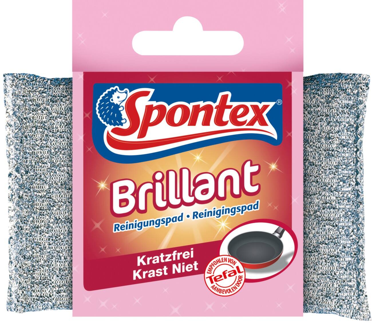 Spontex Brilliant Reinigingspad Zilver