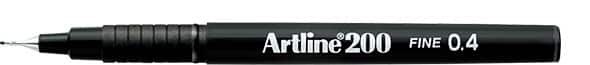Artline Fineliner Viltstift Zwart 200