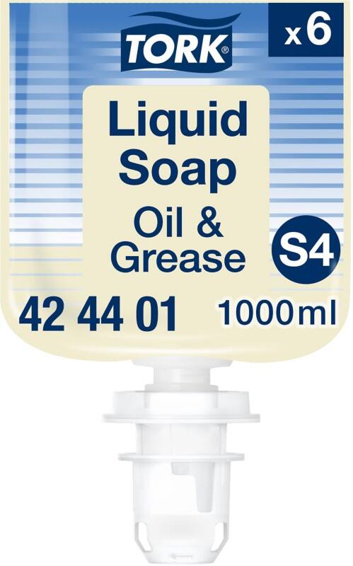 Tork Oil & Grease Handzeep Vloeibaar Transparant 424401 6 Stuks à 1 l