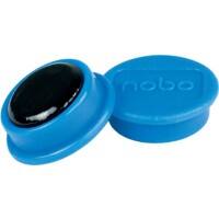 Nobo Whiteboard-magneten Blauw 0.1 kg draagkracht 13 mm 10 Stuks