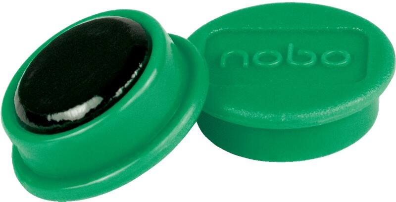 Nobo Whiteboard-magneten Groen 0.1 kg draagkracht 13 mm 10 Stuks