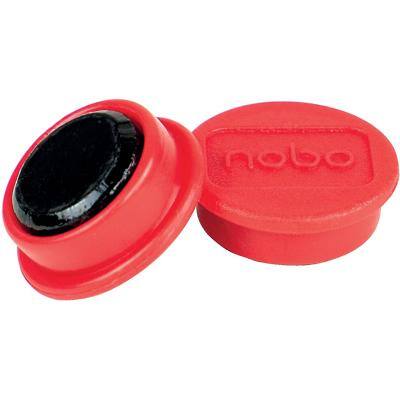 Nobo Whiteboard-magneten Rood 0.1 kg draagkracht 13 mm 10 Stuks