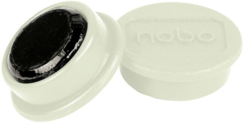 Nobo Whiteboard-magneten Wit 0.1 kg draagkracht 13 mm 10 Stuks