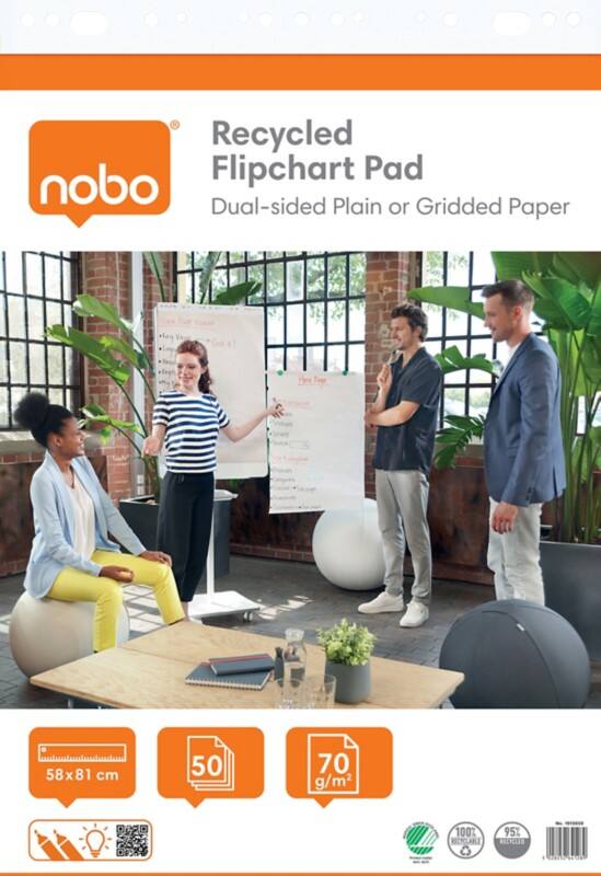 Nobo Flipoverblok Blanco, Geruit 58 x 81 cm 50 70 g/m² 50 Vellen