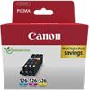 Canon CLI-526 Origineel Inktcartridge Cyaan, Magenta, Geel Multipak 3 Stuks