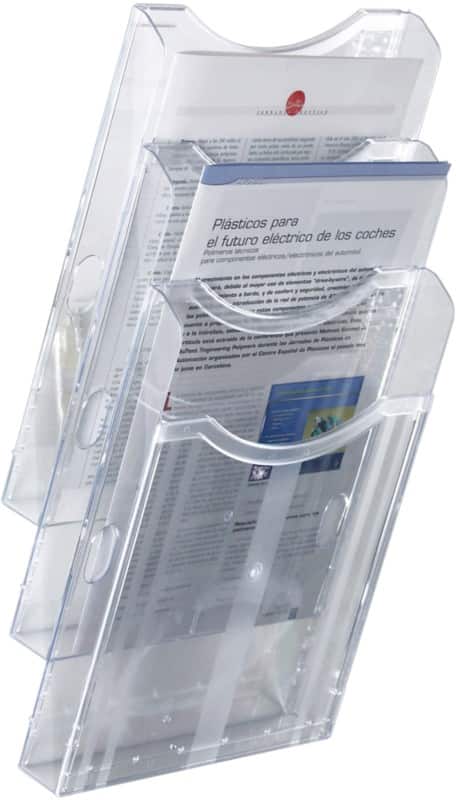 Archivo 2000 A4 staand Folderhouder Wandmontage Transparant 6123 CS TP 23,5 x 10,5 x 44,5 cm 6123 CS TP