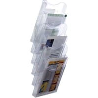 Archivo 2000 A4 staand Folderhouder Wandmontage Transparant 6126 CS TP 23,5 (B) x 19 (D) x 68,5 (H) cm