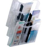 Archivo 2000 A4 liggend Folderhouder Wandmontage Transparant 6133 CS TP 32,5 (B) x 10 (D) x 36 (H) cm