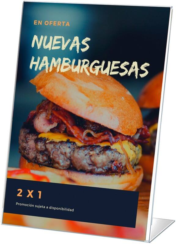 Archivo 2000 Bordhouder 60 x 90 mm L-vorm 6 (B) x 3 (D) x 9 (H) cm Transparant