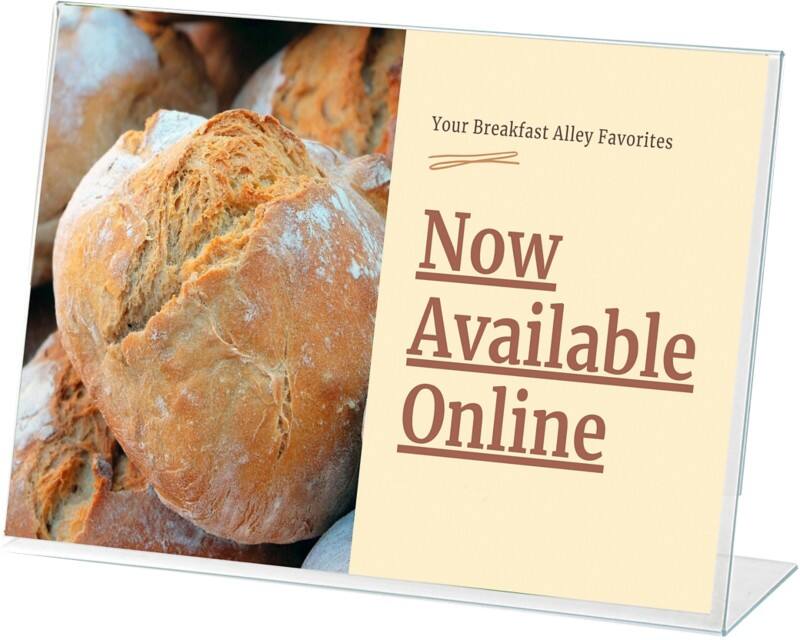 Archivo 2000 Bordhouder A6 liggend L-vorm 15 (B) x 3,5 (D) x 10,5 (H) cm Transparant