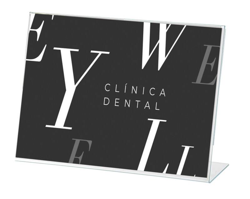 Archivo 2000 Bordhouder A7 liggend L-vorm 7,5 (B) x 2,5 (D) x 5,5 (H) cm Transparant