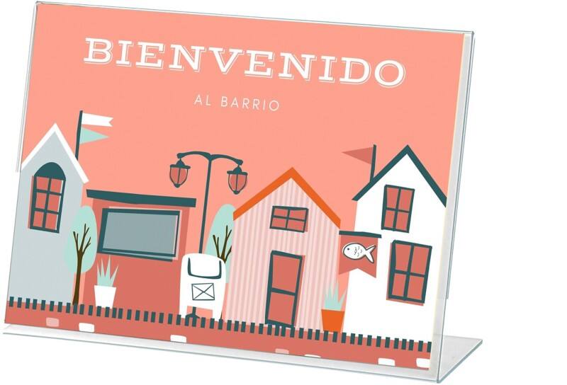 Archivo 2000 Bordhouder 60 x 90 mm L-vorm 9 (B) x 3 (D) x 6 (H) cm Transparant  