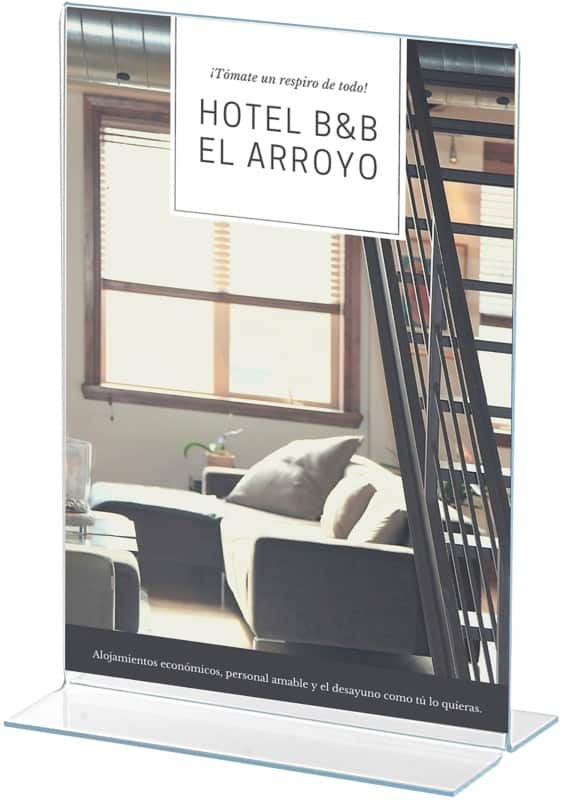 Archivo 2000 Bordhouder A4 T-vorm 21 (B) x 8,5 (D) x 30,5 (H) cm Transparant  