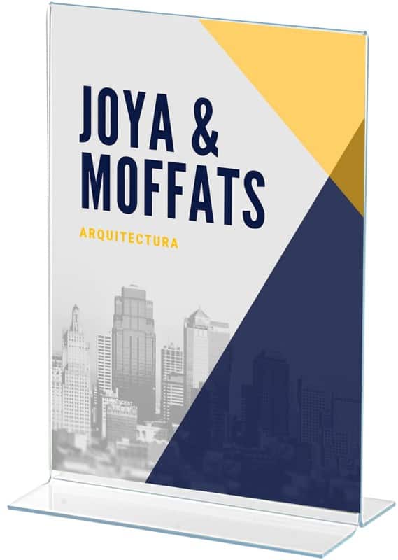 Archivo 2000 Bordhouder A5 T-vorm 15 (B) x 6,5 (D) x 21,5 (H) cm Transparant  