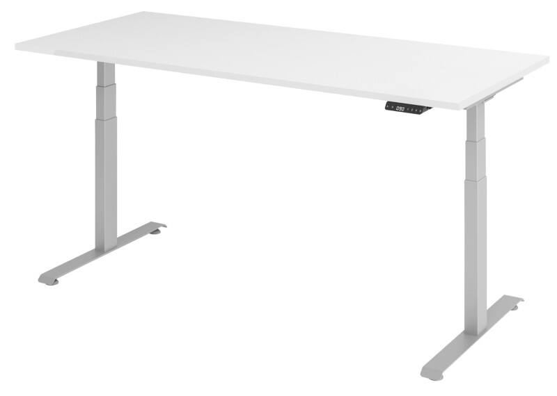 VLXK65 Elektrisch hoogteverstelbaar Zit-sta-bureau Wit C-Voet 1,800 (B) x 800 (D) x 1,295 (H) mm Spaanplaat, Staal