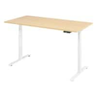 Zit-sta-bureau VLXK6516/3/W Beige, wit 1.600 x 800 x 1.295 mm