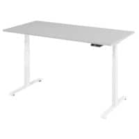 Elektrisch hoogteverstelbaar Zit-sta-bureau T-Voet 1.600 (B) x 800 (D) x 1.295 (H) mm Hout, metaal