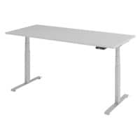 Elektrisch Hoogteverstelbaar Zit-sta-bureau Hout, metaal Grijs T-Voet 1.800 x 800 x 1.295 mm