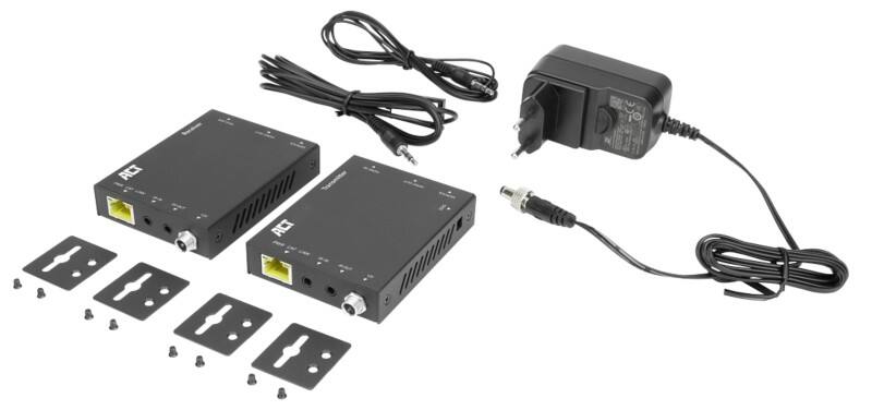 ACT HDMI-extender HDMI Female RJ45 (8P8C) Female Zwart