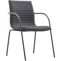 Schaffenburg Serie 140 Bürostuhl Stof Vaste armleuning Grijs 120 kg ATC4-140-GF-BB 550 x 643 x 852 mm