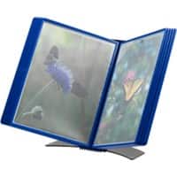 Djois Flex-o-Frame Zichtpanelensysteem 10 Panelen A4 Metaal Blauw
