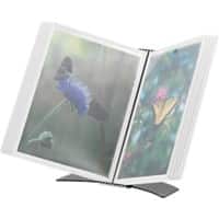 Djois Flex-o-Frame Zichtpanelensysteem 10 Panelen A4 Metaal Wit