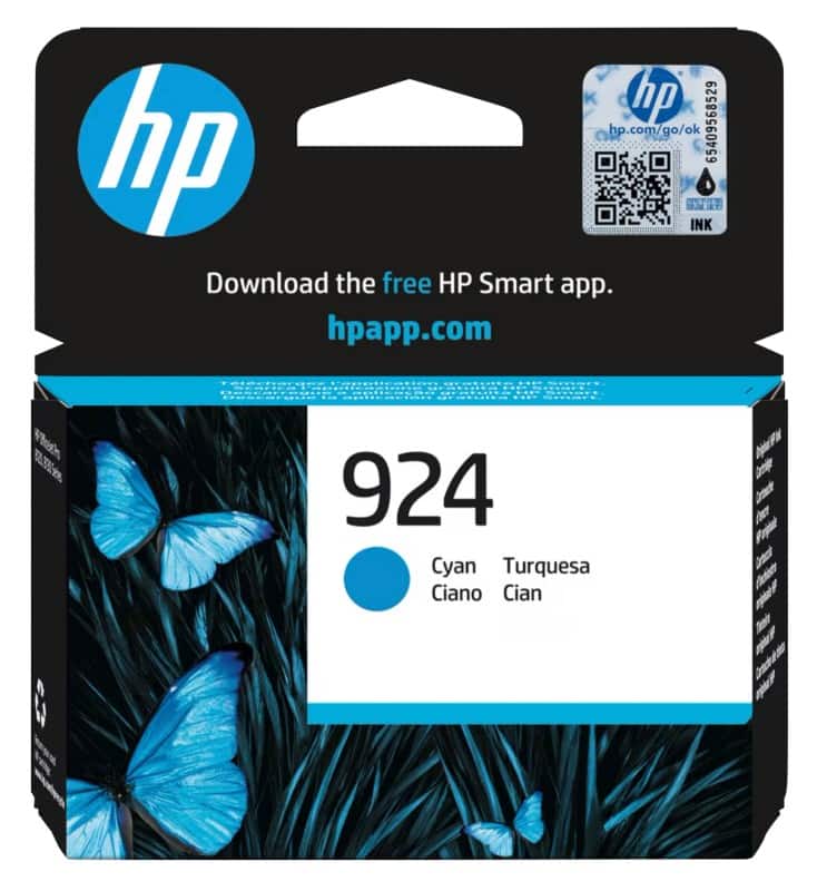 HP 924 Origineel Inktcartridge 4K0U3NE Cyaan