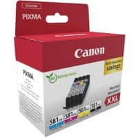 Canon 581 Origineel Inktcartridge Cyaan, Geel, Magenta, Zwart Multipak van 4