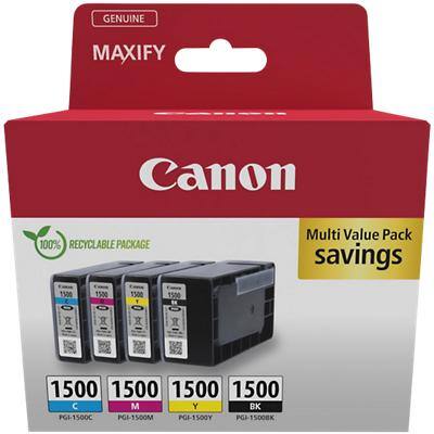Canon 1500 Origineel Inktcartridge Cyaan, Geel, Magenta, Zwart Multipak van 4
